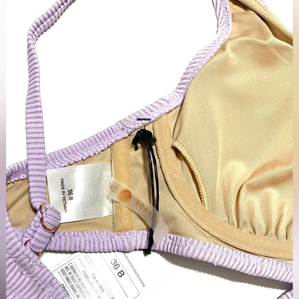 NWT Shade and shore bikini top 36B